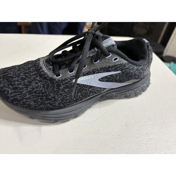Brooks Signal 3 Running Sneakers Women Size 7.5 B Black Purple Comfort Low - Picture 1 of 7